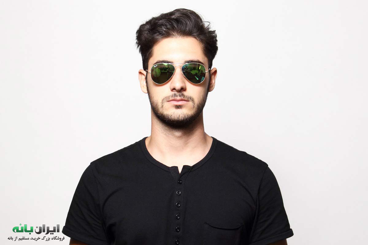 عینک آفتابی ریبن خلبانی شیشه سبز