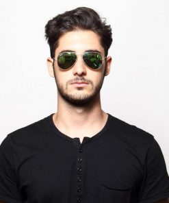 عینک آفتابی ریبن خلبانی شیشه سبز(اورجینال پلاریزه ray-ban)